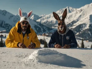 Snoop Dogg e Bugs Bunny: Un Incontro Insolito a Livigno Durante le Finali di Snowboard Halfpipe